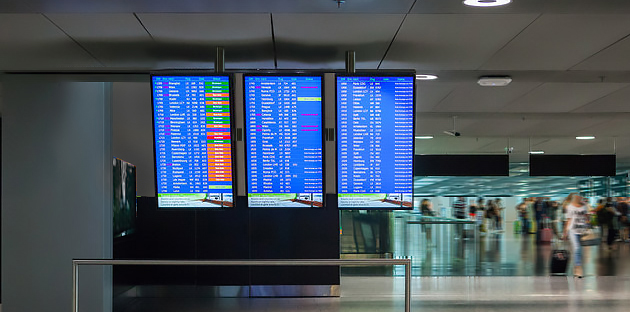 Информационные видео дисплеи для аэропортов
